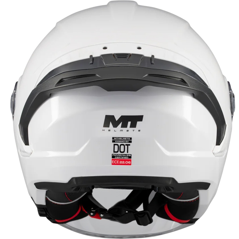 Casco da moto jet MT Cosmo SV Pure A0 bianco