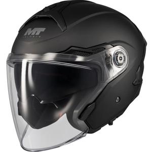 Casco da moto jet MT Cosmo SV Pure A1 nero opaco