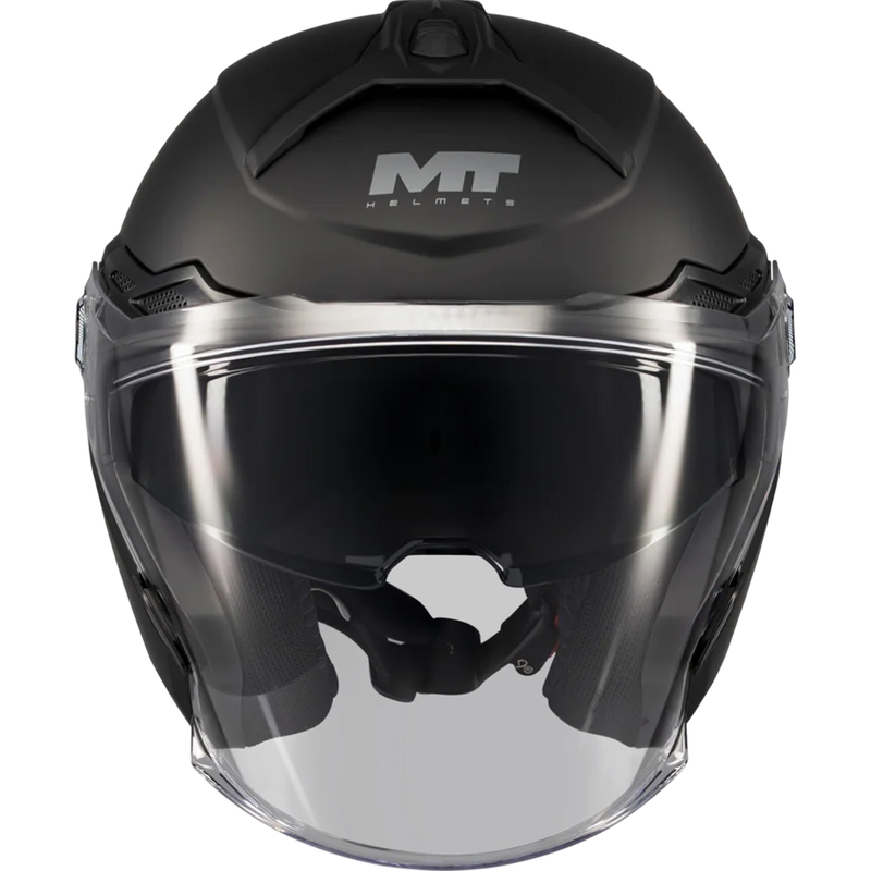 Casco da moto jet MT Cosmo SV Pure A1 nero opaco