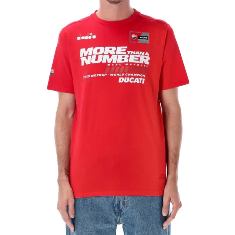 Maglietta Ducati Marc Marquez MM93 Campione del Mondo rossa