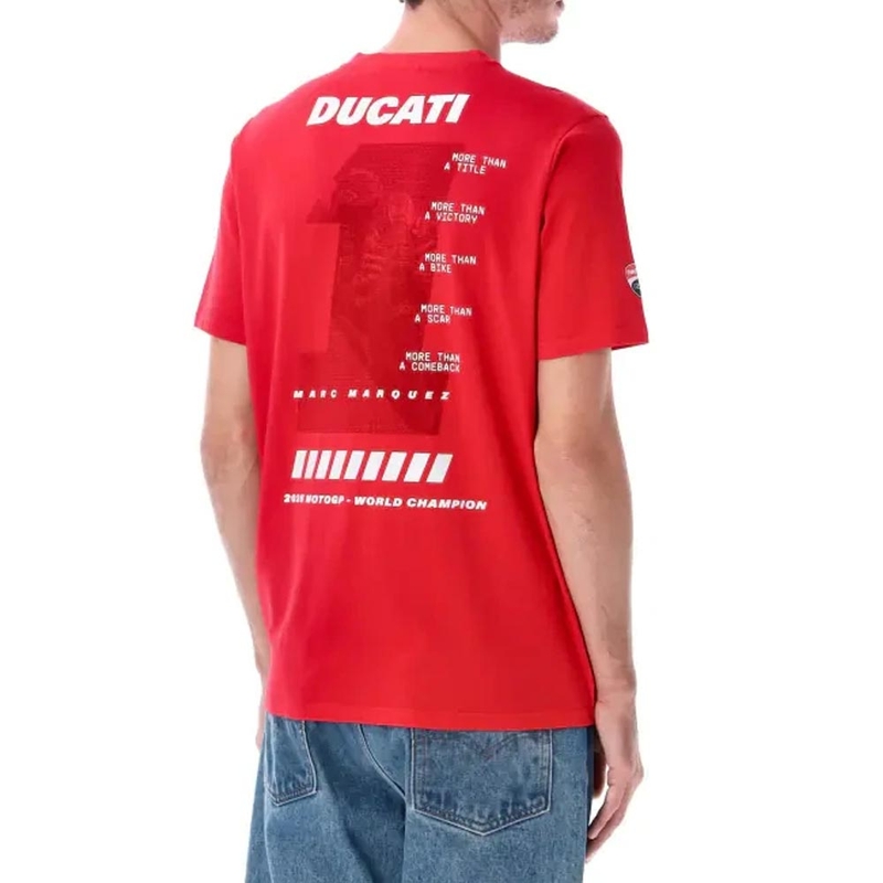 Maglietta Ducati Marc Marquez MM93 Campione del Mondo rossa