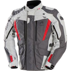 Giacca da moto Furygan Apalaches Evo grigio-beige-rosso