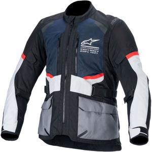 Giacca da moto Alpinestars Andes Drystar blu scuro-nero-grigio chiaro
