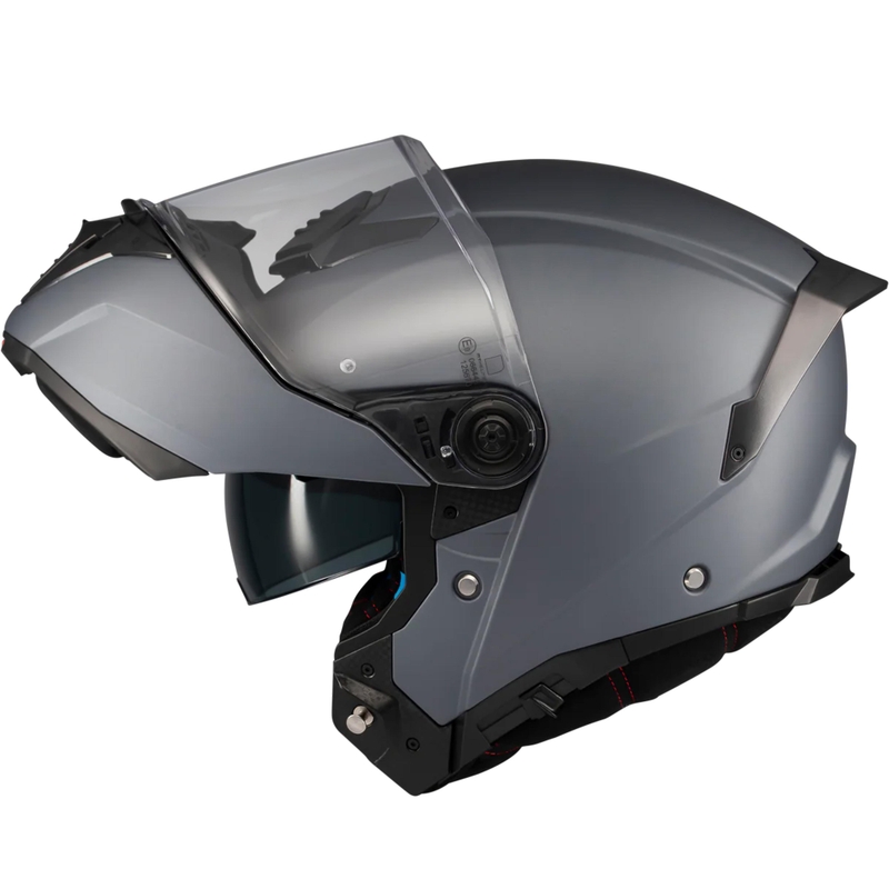 Casco moto modulare MT Atom 2 SV Pure A2 grigio opaco