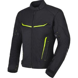 Giacca da moto RSA Runway donna nero-giallo fluo