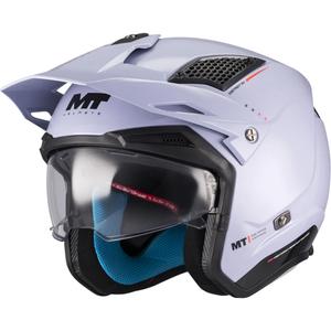 Casco da moto trial aperto MT District SV S Soul C17 grigio-nero