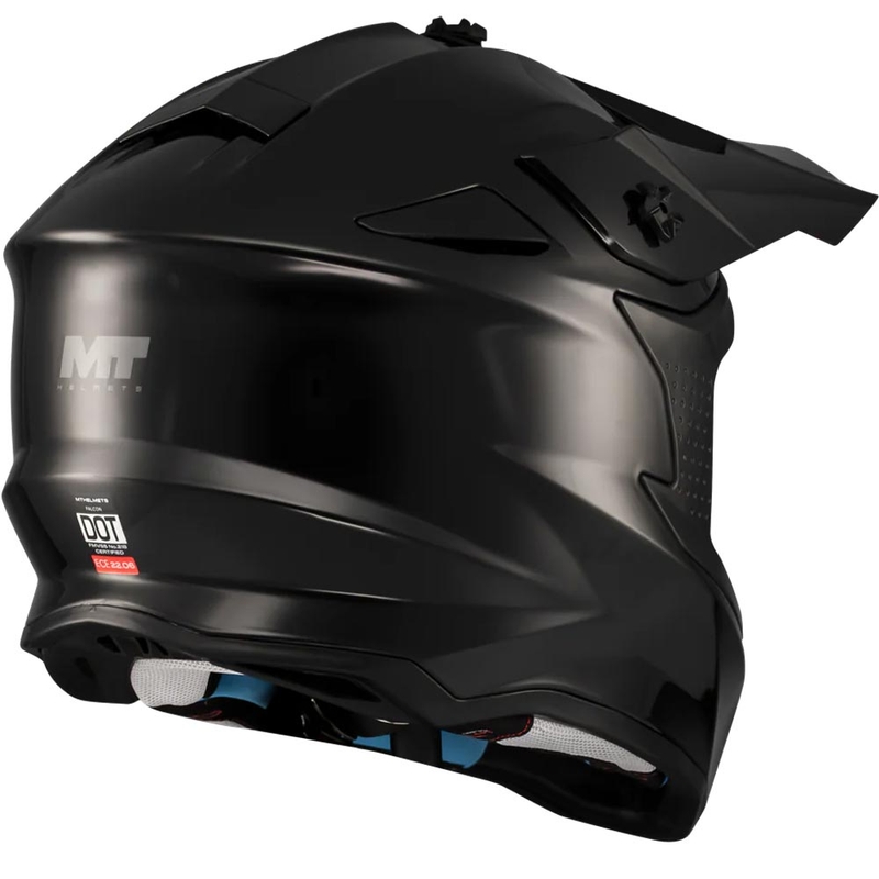 Casco da motocross MT Falcon S Pure A1 nero opaco