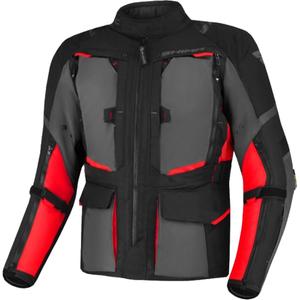 Giacca da moto Shima Hero 2.0 nero-grigio-rosso