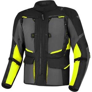 Giacca moto Shima Hero 2.0 nero-grigio-giallo fluo