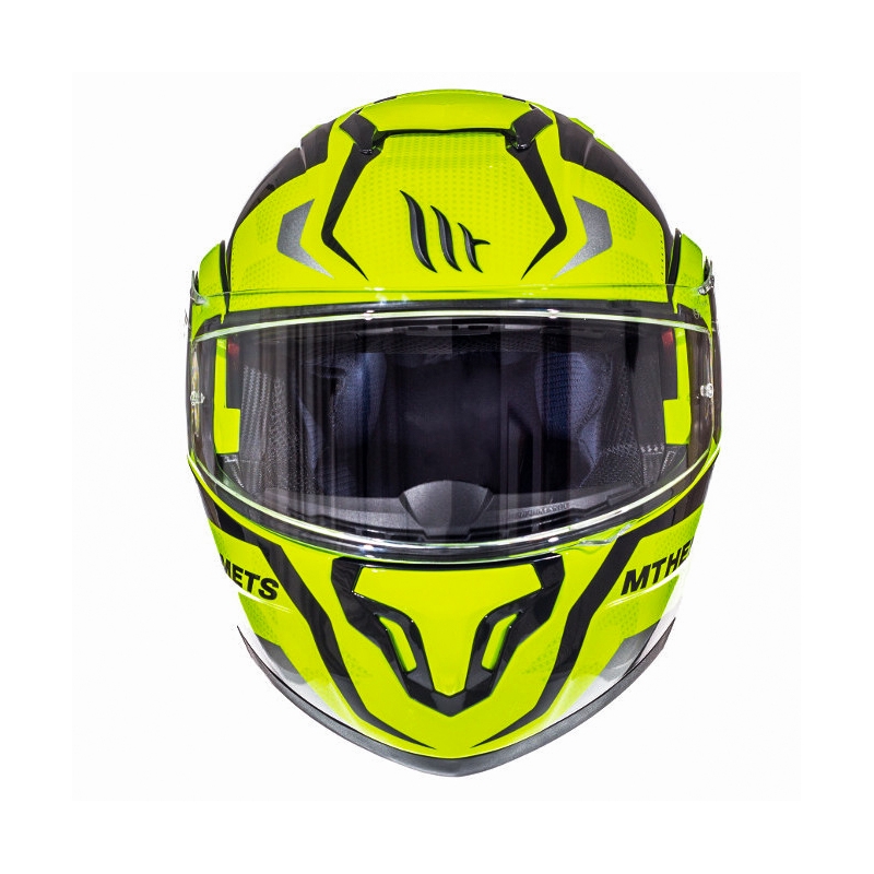 Casco moto apribile MT Atom Divergence giallo fluo in offerta - II. qualità