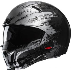 Casco jet con maschera HJC i20 Furia MC5 nero-grigio - II. qualità