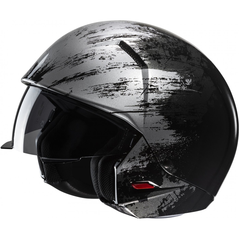 Casco jet con maschera HJC i20 Furia MC5 nero-grigio - II. qualità
