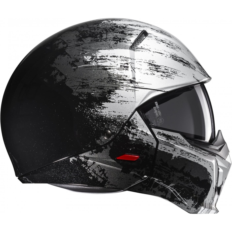 Casco jet con maschera HJC i20 Furia MC5 nero-grigio - II. qualità