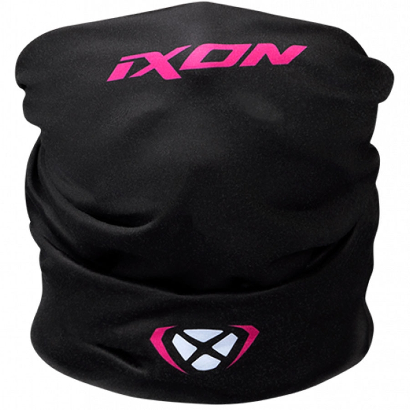 Sciarpa multifunzionale per moto IXON Void nero-bianco-rosa