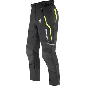 Pantaloni da moto Street Racer Flex Air neri-giallo fluo - 2a qualità - II. qualità