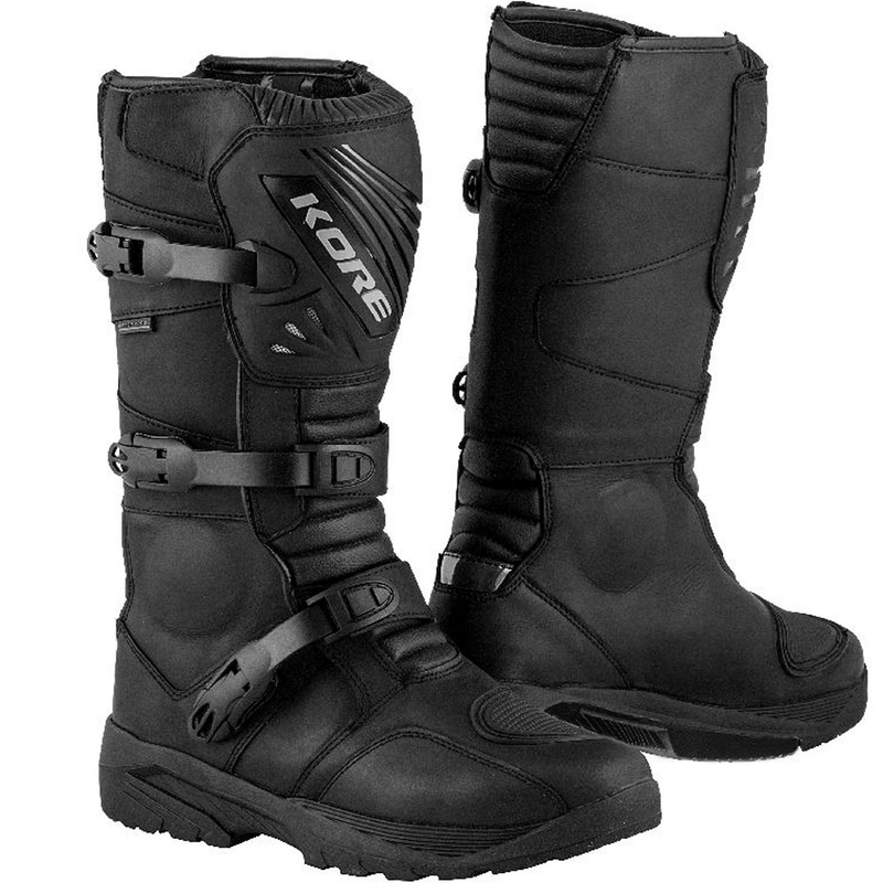 Stivali da moto Kore Adventure Long 3.0 neri - seconda qualità - II. qualità