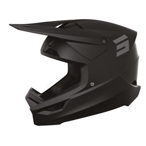 Casco da motocross Shot Furious Solid nero - II. qualità
