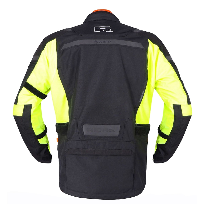 Giacca da moto RICHA Brutus GTX nero-giallo fluo in saldo - 2a qualità Saldi - II. qualità
