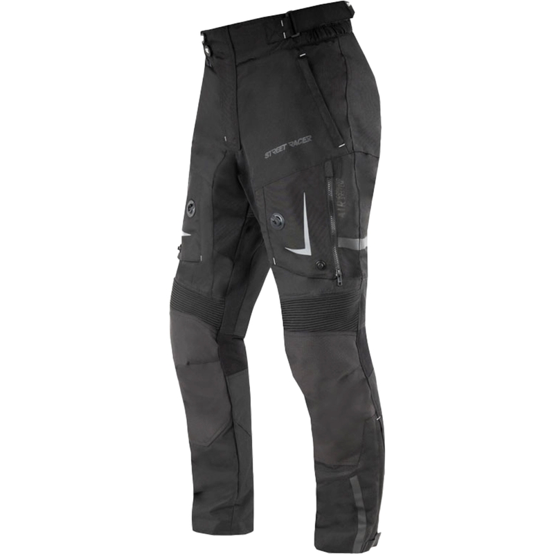 Pantaloni da moto Street Racer All Season neri - 2a qualità - II. qualità