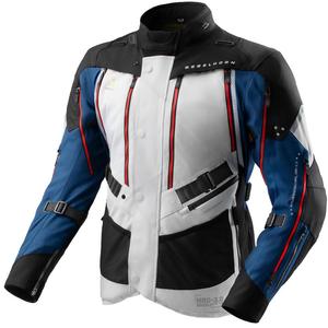 Giacca da moto Rebelhorn Hardy 3.0 blu-grigio-rosso - II. qualità