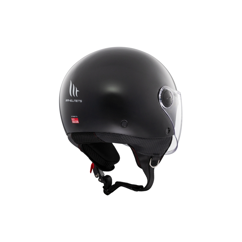 Casco moto jet MT Street S nero lucido - II. qualità