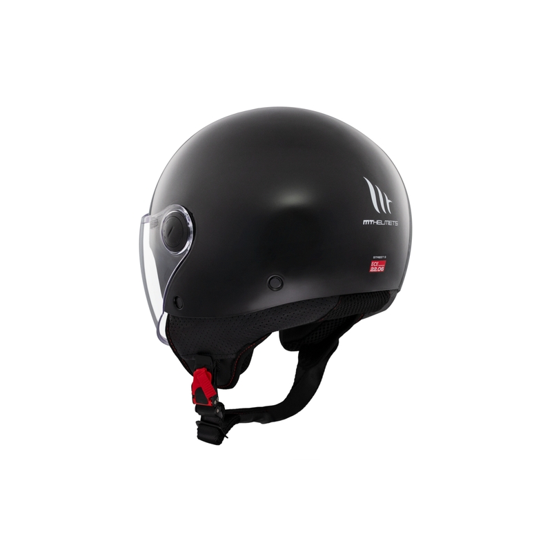 Casco moto jet MT Street S nero lucido - II. qualità