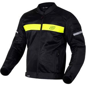 Giacca da moto Ozone Dart nero-giallo fluo - 2a qualità - II. qualità