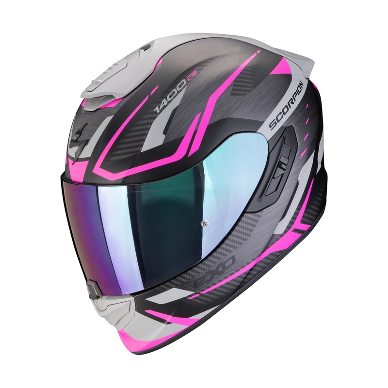 Casco integrale da moto Scorpion EXO-1400 EVO II AIR ACCORD nero opaco-rosa in offerta - seconda qualità Saldi - II. qualità