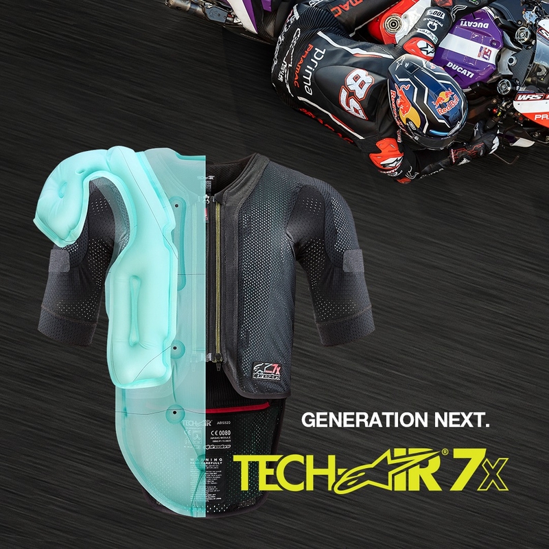 Gilet airbag Alpinestars TECH-AIR®7X System nero-rosso - II grado - II. qualità