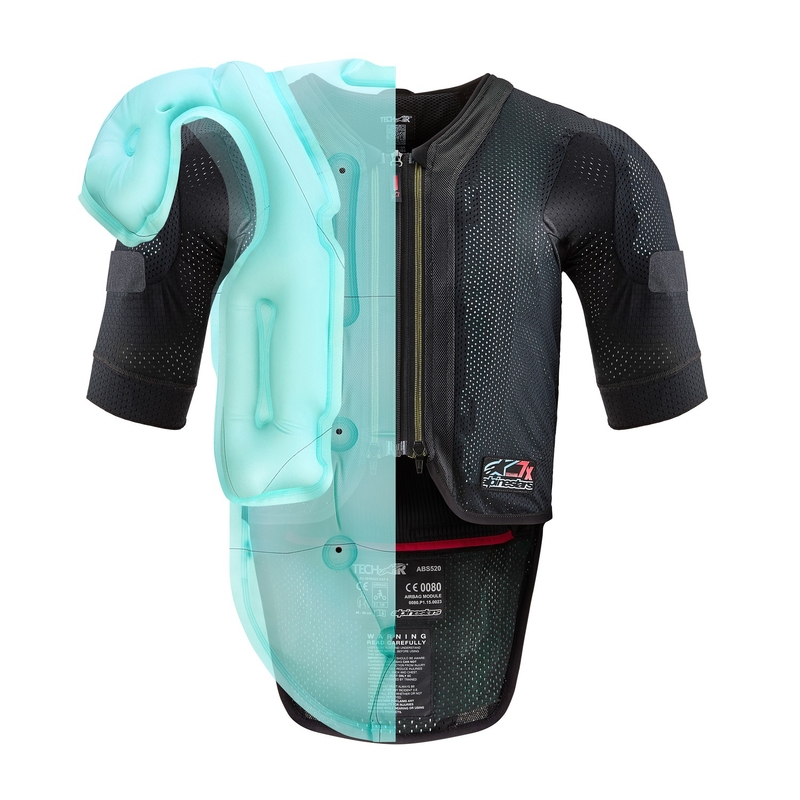 Gilet airbag Alpinestars TECH-AIR®7X System nero-rosso - II grado - II. qualità