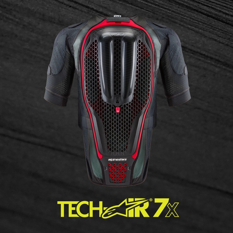 Gilet airbag Alpinestars TECH-AIR®7X System nero-rosso - II grado - II. qualità