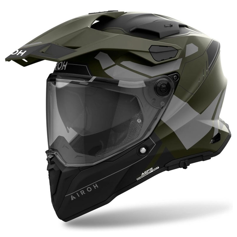 Casco Enduro Airoh Commander 2 Reveal Verde Opaco