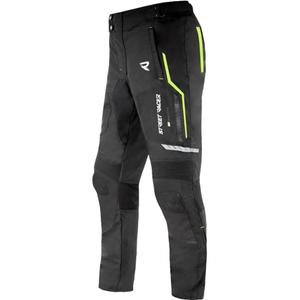 Pantaloni da moto Street Racer Flex EVO nero-giallo fluo - II. qualità