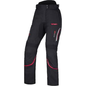 Pantaloni da moto RSA Wasp neri, bianchi e rossi da donna