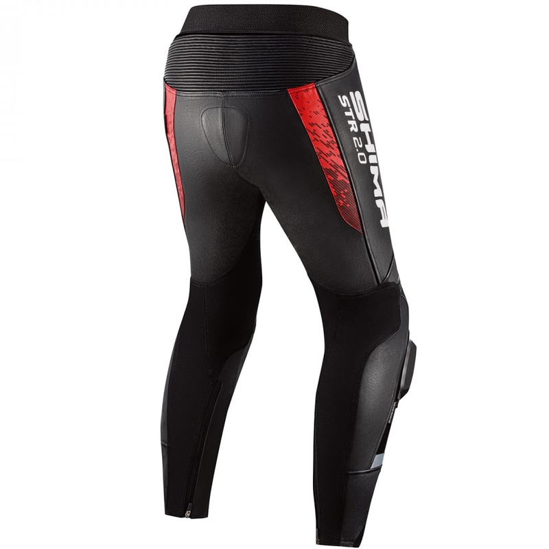 Pantaloni da moto Shima STR 2.0 neri-rossi