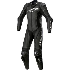 Alpinestars Tuta da moto da donna monopezzo in pelle Alpinestars STELLA GP PLUS 2 Nero-Bianco-Grigio metallizzato