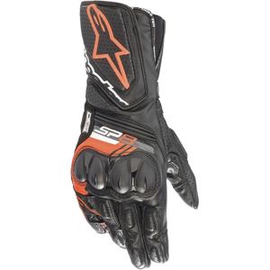 Guanti moto Alpinestars SP-8 nero-rosso fluo