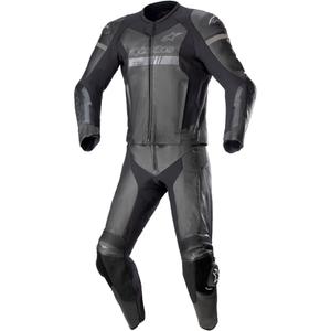 Alpinestars GP Force Chaser TECH-AIR 5 compatibile nero-nero tuta moto in pelle a due pezzi