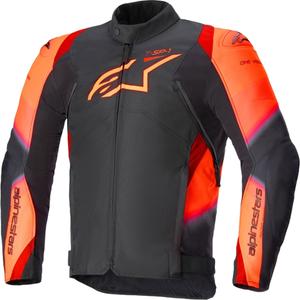 Alpinestars T-SP 1 2 Impermeabile Nero-Rosso fluo Giacca da moto