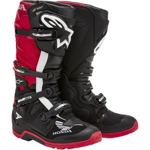 Stivali da moto Alpinestars Tech 7 Enduro Drystar Honda Nero-Rosso