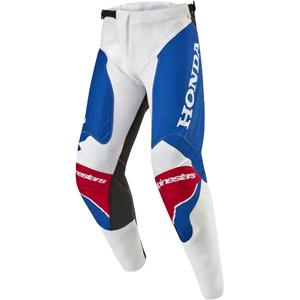 Pantaloni da motocross Alpinestars Racer Iconic Honda Collection bianco-blu-rosso-nero