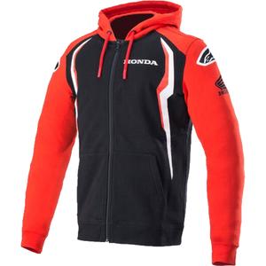 Felpa con cappuccio Alpinestars Honda rossa e nera