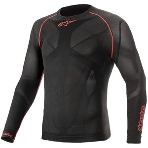 Alpinestars Ride Tech Summer maglia termica a maniche lunghe nera e rossa