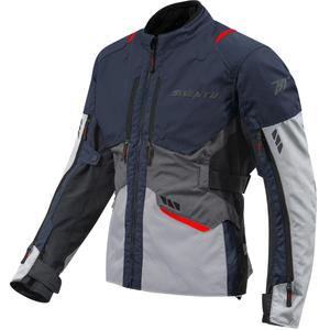 Giacca da moto Seventy Degrees SD-JT67 Tanami blu-grigio-rosso