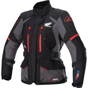 Giacca da moto da donna Alpinestars Stella Andes Drystar Honda nera-grigia