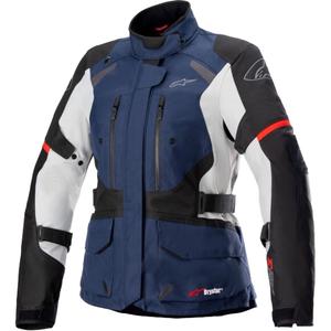Giacca da moto Alpinestars Stella Andes Drystar da donna blu scuro-nero-grigio chiaro-rosso
