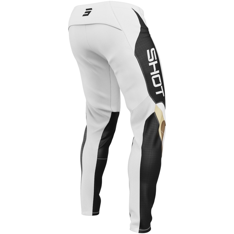 Pantaloni da motocross Shot Contact Manta bianchi