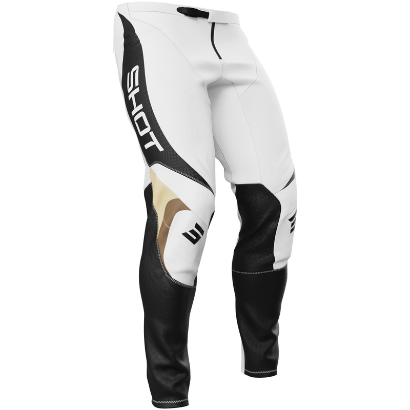 Pantaloni da motocross Shot Contact Manta bianchi