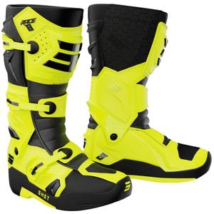 Stivali da moto Shot Race 8 giallo fluo