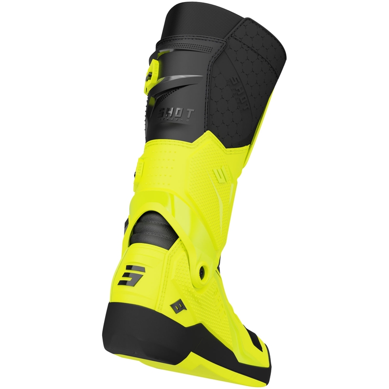 Stivali da moto Shot Race 8 giallo fluo